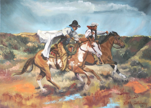 Click here to view Storm's a'Brewin' Man's a Movin' by Becky Castleberry